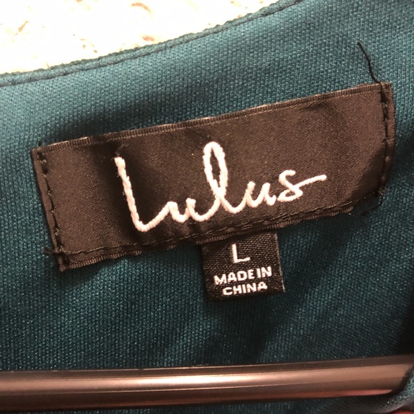 Lulu’s | NWT Green Lulu’s Flounce Sleeve Dress - Picture 5 of 7